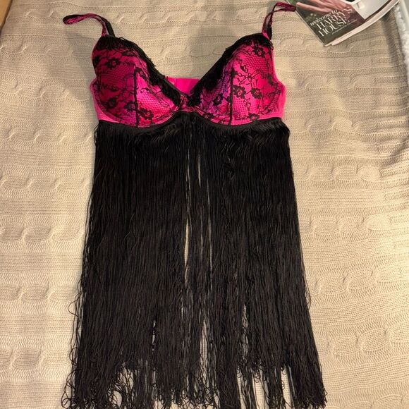 Victoria's Secret Other - Victoria Secret Fringed Lingerie Bra - M/L